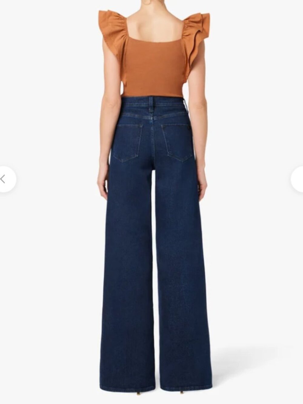 Joe's Jeans The Mia High Rise Wide Leg Retro Jeans in Cinema Dark Wash - Picture 2 of 11